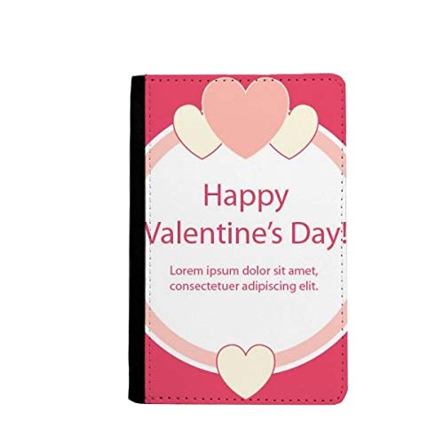 Étui portefeuille Saint-Valentin rose avec motif cœur et rose élégante