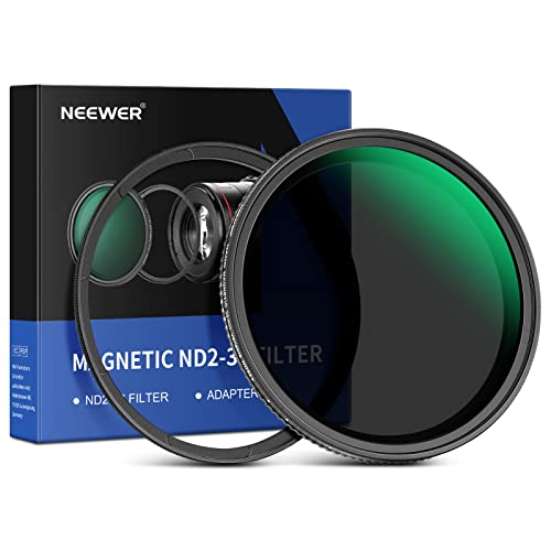 NEEWER 58mm Magnetisches Variable ND Filter ND2-ND32 (1-5 Stopps) mit Magnetic Adapterring HD Einstellbarer Graufilter mit wasserdichter doppelseitiger 30 Lagen Beschichtung kein X Kreuz NEEWER 58mm Magnetisches Variable ND Filter ND2-ND32 (1-5 Stopps) mit Magnetic Adapterring HD Einstellbarer Graufilter mit wasserdichter doppelseitiger 30 Lagen Beschichtung kein X Kreuz