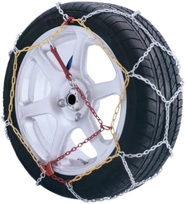KRAWEHL - Pack of 2 Snow Chains for Cars - Metal Chains Rhombus M...