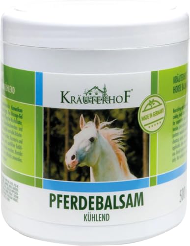 Bálsamo Caballo Bote Grande 500 ml Alivia Las Tensiones Musculares Ideal Masaje Deportivo Gel con Efecto Frio Fabricado con Extractos de Plantas Alivio del Dolor Castaño de Indias Árnica Romero