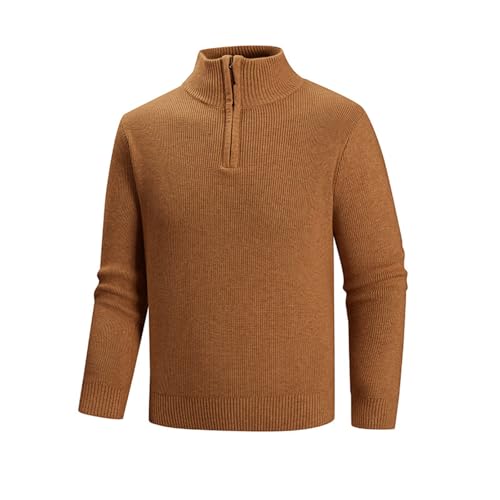 Sweaters for Men Quarter Zip - Long Sleeve Turtleneck Sweater Knitting Cotton Thermal Clothes Fall Winter Outfits 20252