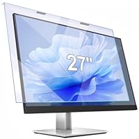 Olycism Computer-Bildschirmschutzfolie, 27 Zoll, Ultraklar, Anti-Fingerabdruck, Reduziert Stöße und Kratzer, Leicht zu Reinigen, Blaulichtblockierender Displayschutz für Computer