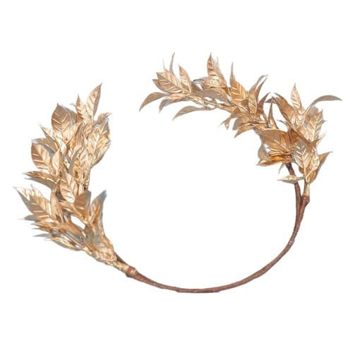 Handmade Resin Wedding Crown Headpiece with Golden Design Hair Ornament for Bride Photoshoots and Parties Bridal Hair Ornament