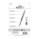RSVP RT Pastel Barrel, Retractable Ballpoint Pen, (1.0mm) Med, Assorted Ink (6-Pk)