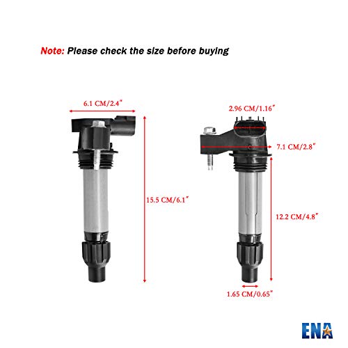 image for ENA Set of 6 Ignition Coil Pack Compatible with Buick Cadillac Chevy G