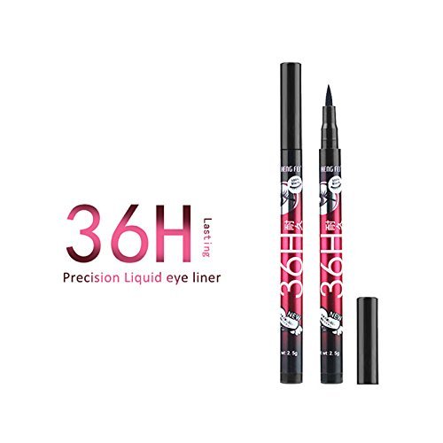 Miniatura 2 de 2pcs 36H Lápiz Delineador de Ojos Negro Larga Duración Impermeable Líquido Delineador de Ojos Pluma Natural Delineador