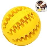 Sunglow Dog Toy Ball, Nontoxic Bite Resistant Toy Ball for Pet Dogs Puppy Cat, Dog Pet Food Treat Feeder Chew Tooth Cleaning Ball Exercise Game IQ Training Toy Ball ,Large/Medium/Small Dogs Toy.