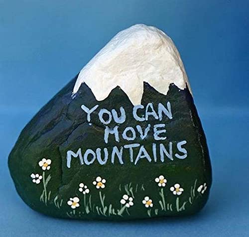 RM You CAN Move Mountain Pebbles Motivational Stone, Best Gift for Loved on Special Occasion, On Birthday | Pebble Stone Art | Healing Stone | Wellness Gift | Motivation Gift Stone (B095LDLJX2) Amazon Price History, Amazon Price Tracker
