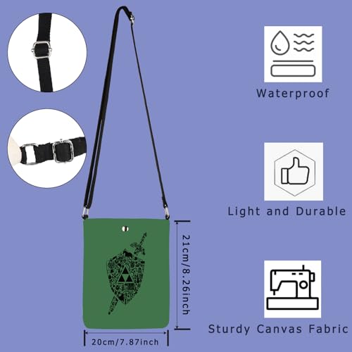 Video Game Player Gift Japan Game Lover Gift Hyrule Crossbody Bag2