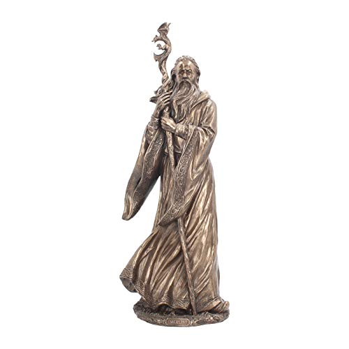 Nemesis Now Merlin - Figura Decorativa de Bronce (53 cm), Color Bronce