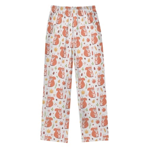 Sletnd Unisex Long Pajama Pants Lounge Pants Super Soft Pajama Bottoms with Pockets 6-14 Years2