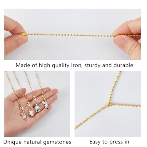 Image of DICOSMETIC 10Pcs Light Pull Chain 13.7 Inch Enamel Cat Charm Ceiling Fan Pull Chain Extender Adjustable Decorative Extension Connector Hanging Ornaments for Fan Wall Lighting Lamp Home Decor