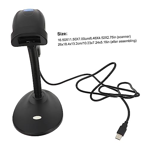 NAMOARLY Practical Barcode Scanner Supply Simple Design for Easy Use for Mobile Scanning and Payments