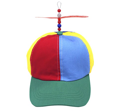 Kuzhi Multi-Color Propeller Hat - Baseball Style (Adult, Green Brim) - Image 2