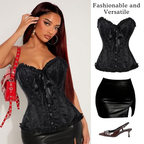 Corset en dentelle push-up pour sculpter la silhouette - 6