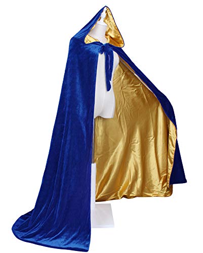 Image of Velvet Renaissance Medieval Cloak Cape Lined with Satin