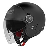 integrierte Sonnenblende Nolan N21 Visor Classic Jethelm - Schwarz Matt Größe M