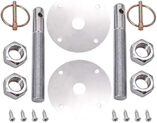 KIPA Stainless Hood Pin Set Chrome Hardware for Chevy Ford Mopar Drag Racing Race Durable # 4056
