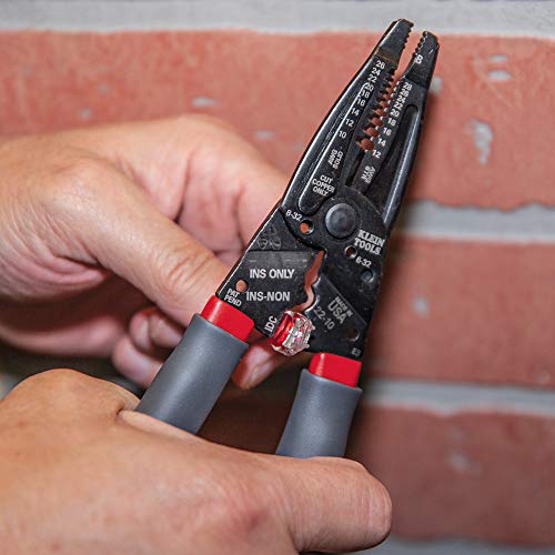 Klein Tools 1019 Klein Kurve Ściągacz drutu/zaciskarka/frez do złączy B i IDC, wyprodukowano w USA, zaciski, więcej