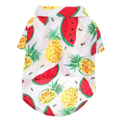 Sosoport ペット用の服 犬のドレス 犬のジャケット 犬の冷却ベスト 犬用冷却マット 犬の首輪中型 hawaiian shirt 漫画のペットの服 犬服 夏のドッグシャツ 犬のシャツ コットン