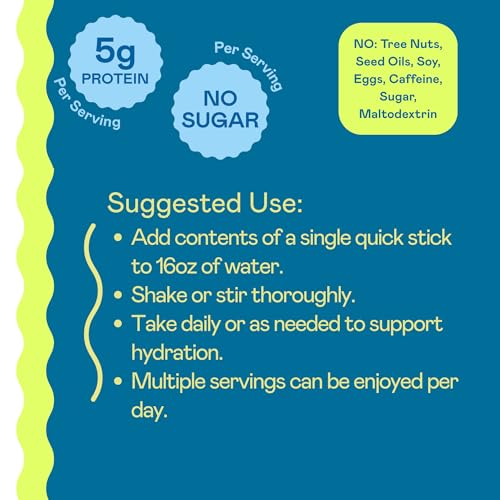 Image of Hi-Lyte Electrolytes + Protein Quick Sticks Raspberry Lemon, 16 Servings - Sodium, Potassium, Whey Protein - Keto Friendly - 5g Protein, No Sugar