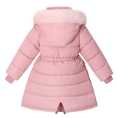 Girl Jacket Size 10-12 Windbreak Padded Long Puffer Coat Kids Waterproof Clothes