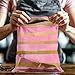10x13 (100) Pink and Gold Stripes Valentine's Day Designer Poly Mailers Waterproof Self Sealing Tear Resistant Polymailers Shipping Envelopes Premium Printed Bags For Small Businesses