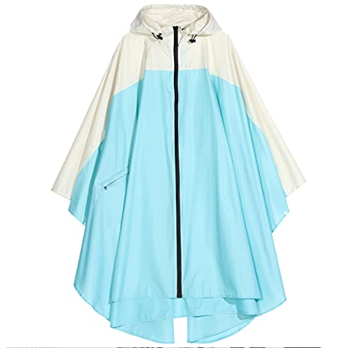 UOYHBTA Women's Raincoat Waterproof Rain Poncho Cloak with Hood for Hiking Climbing Light and Touring windbreaker