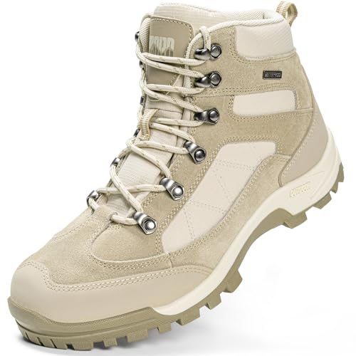 Image of R CORD Hiking Boots Women Waterproof Womens Hiking Boots for Outdoor Trekking Camping Trail Outdoor Hiking Shoes for Women