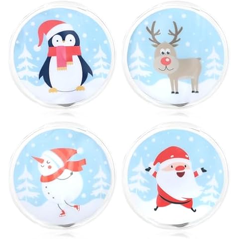 com-four® Chauffe-Poches Réutilisables Noël Cover