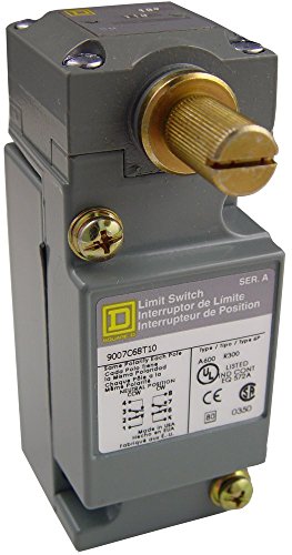 Square D by Schneider Electric D 9007C68T10 Heavy Duty NEMA Limit Switch, Neutral Position, 2 Pole, Neutral-Position Rotary Head, 10-deg. Pretravel