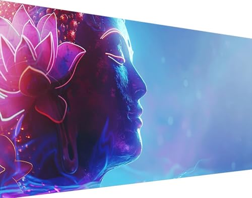5D Diamond Painting Fleurs Bouddha 50x100cm pour chasser le stress grâce au loisir créatif adulte