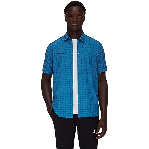 T-shirt Mammut Core Homme - Bleu Glace Profonde - Escalade Outdoor - Neuf