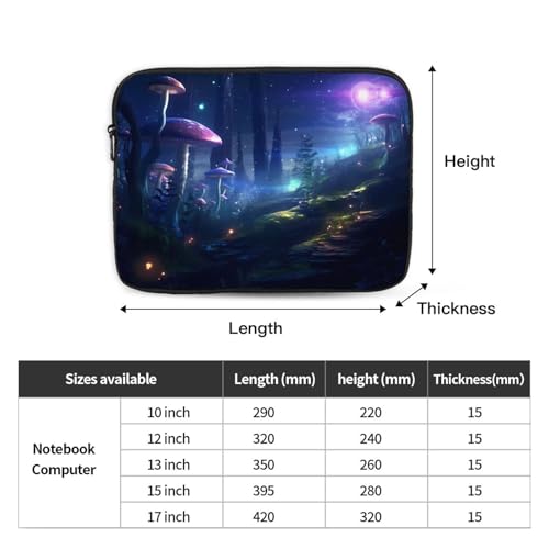 Fantasy Wind Forest Laptop Sleeve Case 17 Inch Suitable For Notebook Computer Tablet Traveling Carrying Simple Case4