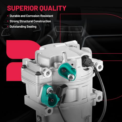 BDFHYK Air Conditioning A/C Compressor 198377 Compatible with Hyundai Santa Fe Sport 2013-2018 L4 2.0L/ L4 2.4L, Compatible with Kia Sorento 2011-2015 L4 2.4L