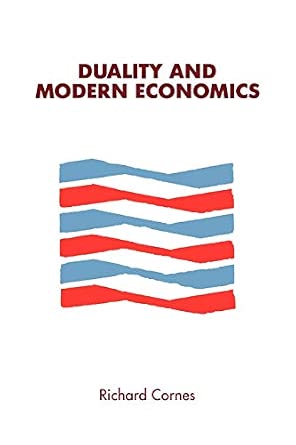 Duality and Modern Economics book cover