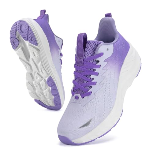 Image of Women's Slip On Walking Shoes Wide Cushion Running Tennis Shoes with Arch Support Insole, Non Slip Sole for Nursing Workout Gym Athletic Fashion Sneakers 6-12