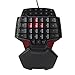 Produktbild Dopobo Mini Game Pad Gameboard T9 Gaming Tastaturen Spielbrett FPS Gamer Spieltastatur Backlight Spiele mit einer Hand Für Für BF Battlefield / COD Call of Duty / HALO / CS CSOL / AVA / WOW und Crysisetc / Rautenförmigen ergonomisches Design