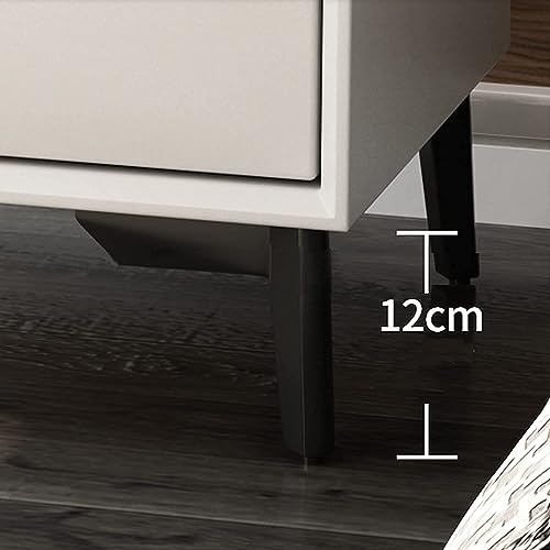Table de chevet en bois massif design épuré chic 50x40x47cm - 5