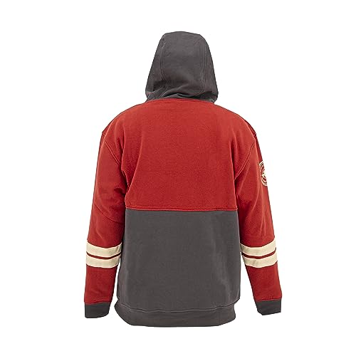 Eskimo 41491 Varsity Hoodie, Unisex, Red2