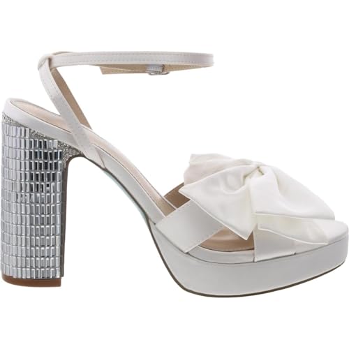 Betsey Johnson Womens Maddy Bow Satin Heels2