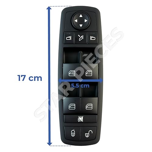 Mando elevalunas Mercedes Clase A W169 con ajuste exacto para la puerta del conductor 3