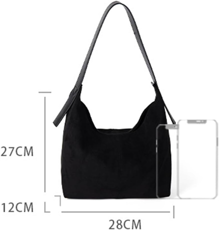 Women’s Suede Hobo Handbag 2025 Fashion Underarm Bag Purse Tote Handbags Retro Winter Fall Satchels