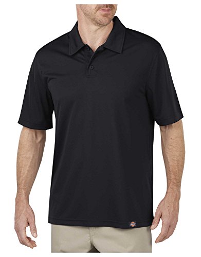 Dickies Occupational Workwear LS405BKM LS405 Short Sleeve Pocket Less, Fabric, Medium, Black