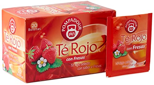 Pompadour Té Rojo con Fresas - 20 Bolsitas