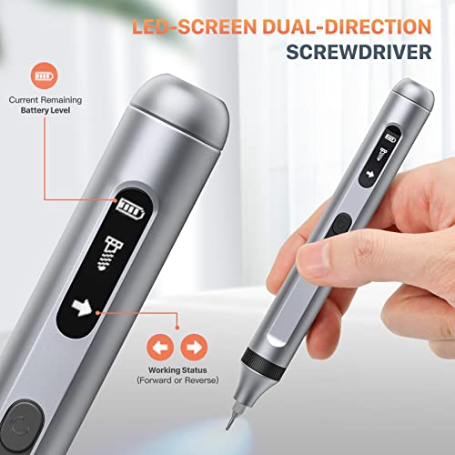 Kombella Mini Electric Screwdriver, 50-In-1 Precision Screwdriver Set With 48 Magnetic Bits, Rechargeable And Cordless Screwdriver With Led Display For Electronic Repairs, Phone, Laptop, Camera, Watch #TOP3