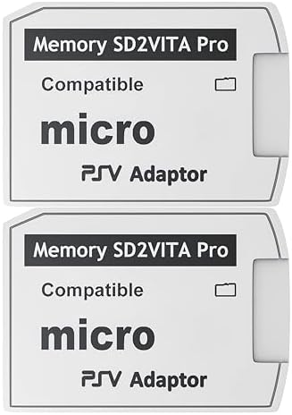 SD2Vita PS Vita Memory Card Adapter, MicroSD Memory Card Adapter - 2 Pack