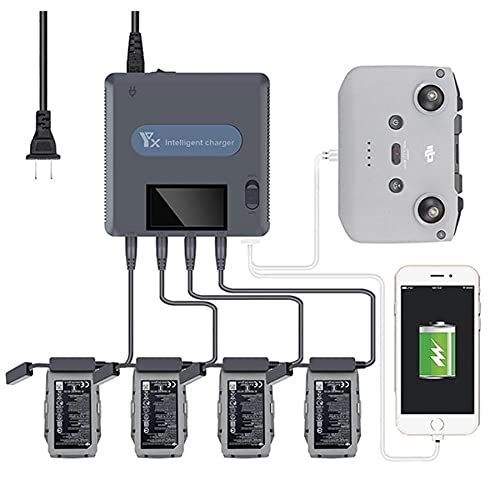 Taoricup DJI Mavic AIR 2S/Mavic AIR 2 対応 6in1 デジタルディスプレイ充電器アクセサリー