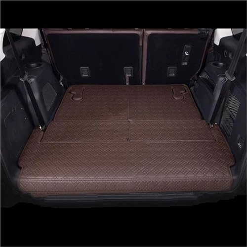 Tapis coffre Hyundai Santa Fe 2025 doublure intérieure luxe en cuir Style 3