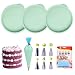 X-BLTU Stampo per Dolci in Silicone+9PCS Decorazione di Torte,3PCS Tortiera Teglia da Forno Multiuso,7 Beccucci per Pasticceria,1 Sacche da Pasticcere in Silicone per Cupcake Muffin,Dolci e Biscotti